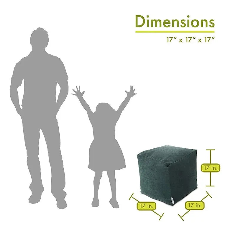 Pouffe Cube d'Intérieur Collection Villa Majestic Home Goods