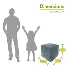 Pouffe Cube d'Intérieur Collection Villa Majestic Home Goods