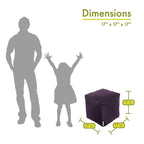 Pouffe Cube d'Intérieur Collection Villa Majestic Home Goods