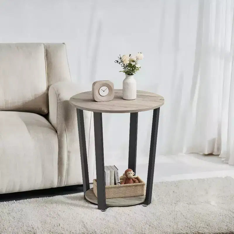 Table d'appoint ronde pour salon, tables d'appoint de salon, table d'appoint en bois de salon, tables d'appoint rustiques de ferme