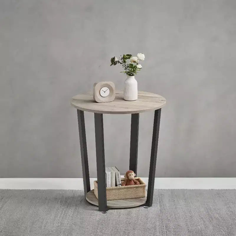 Table d'appoint ronde pour salon, tables d'appoint de salon, table d'appoint en bois de salon, tables d'appoint rustiques de ferme