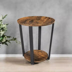 Table d'appoint ronde pour salon, tables d'appoint de salon, table d'appoint en bois de salon, tables d'appoint rustiques de ferme