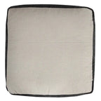 HomeRoots Pouf 18 po en coton noir à 100 %