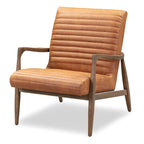 Fauteuil Rowan Poly & Bark - Cuir véritable italien pleine fleur