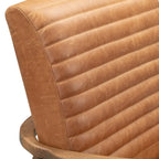 Fauteuil Rowan Poly & Bark - Cuir véritable italien pleine fleur