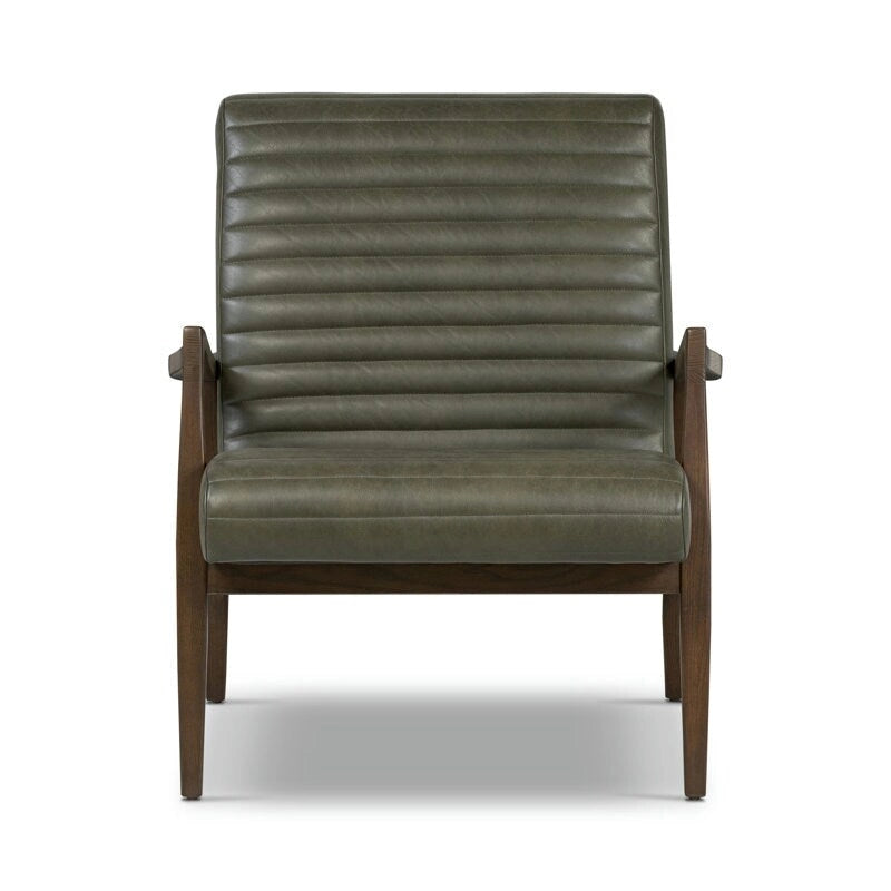 Fauteuil Rowan Poly & Bark - Cuir véritable italien pleine fleur