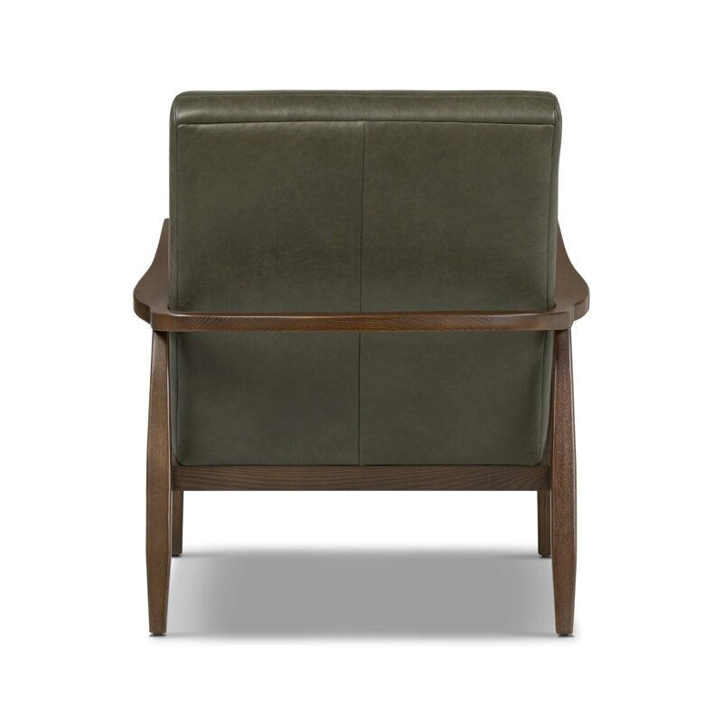 Fauteuil Rowan Poly & Bark - Cuir véritable italien pleine fleur