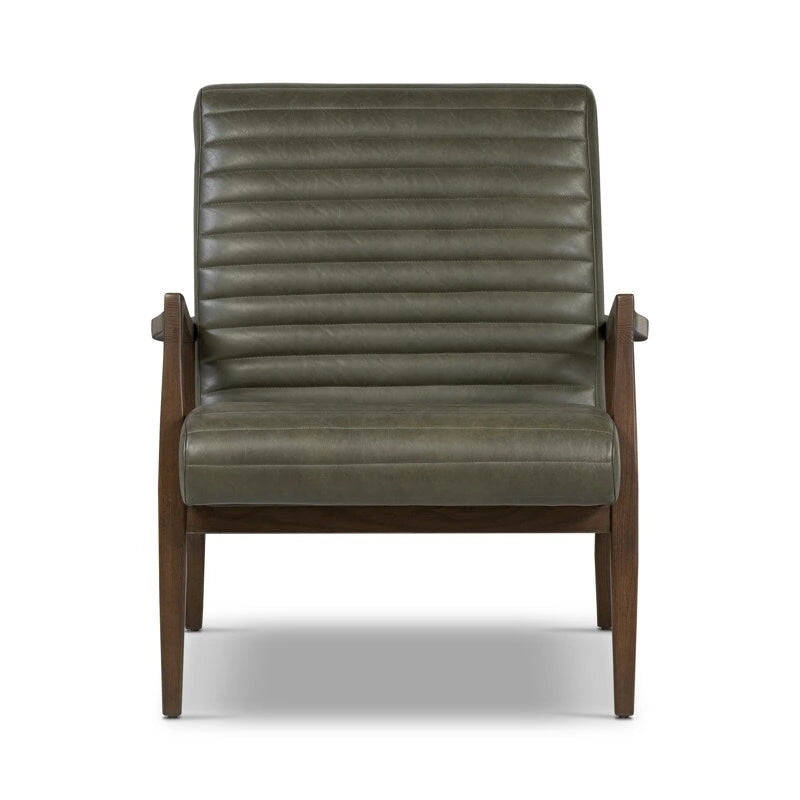 Fauteuil Rowan Poly & Bark - Cuir véritable italien pleine fleur