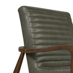 Fauteuil Rowan Poly & Bark - Cuir véritable italien pleine fleur