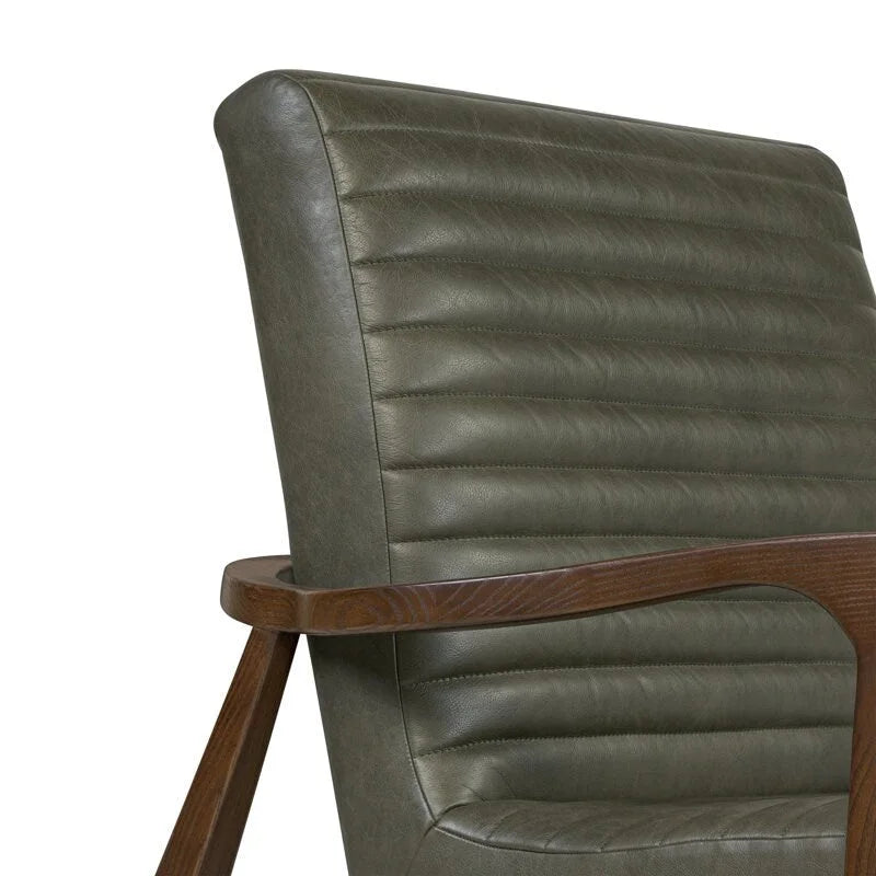 Fauteuil Rowan Poly & Bark - Cuir véritable italien pleine fleur