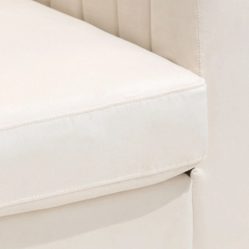 Fauteuil club capitonné - Fauteuil d'appoint en velours - Fauteuil de salon confortable - Voir photo