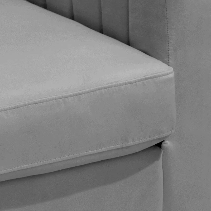 Fauteuil club capitonné - Fauteuil d'appoint en velours - Fauteuil de salon confortable - Voir photo