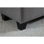 Banc rectangulaire de rangement rembourré, Banc de bout de lit de chambre à coucher