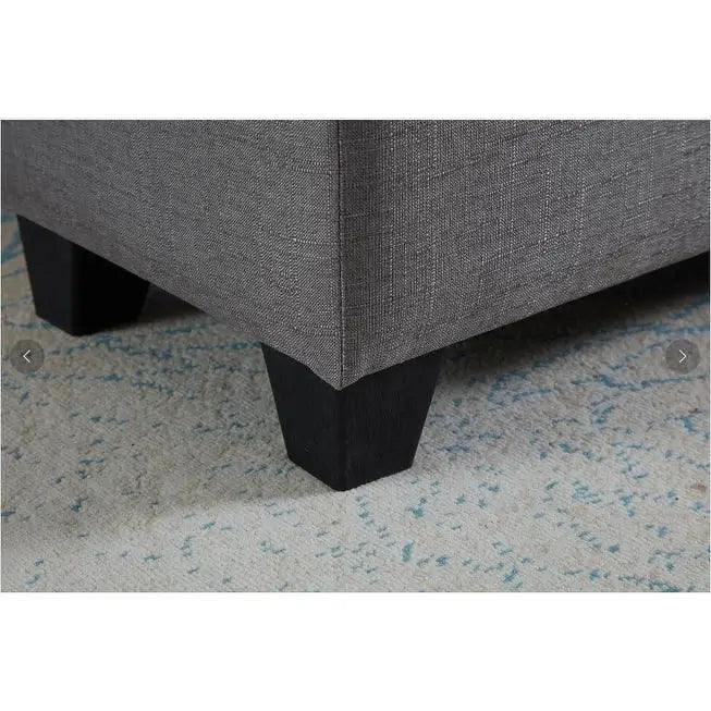 Banc rectangulaire de rangement rembourré, Banc de bout de lit de chambre à coucher