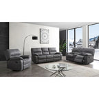 Ensemble de salon inclinable Betsy Furniture 3 pièces en microfibre, canapé, causeuse et fauteuil