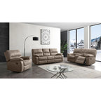 Ensemble de salon inclinable Betsy Furniture 3 pièces en microfibre, canapé, causeuse et fauteuil