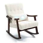 Fauteuil à bascule rembourré AVAWING avec support lombaire massant