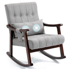 Fauteuil à bascule rembourré AVAWING avec support lombaire massant