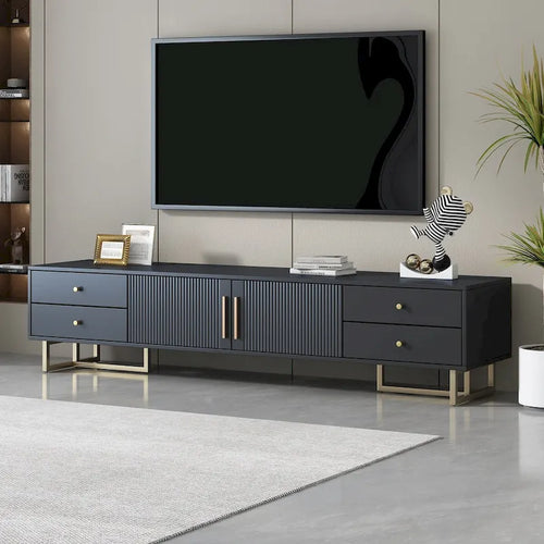 Meuble TV moderne de 65+ pouces avec rangement pour salon