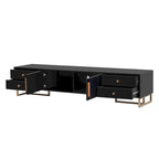 Meuble TV moderne de 65+ pouces avec rangement pour salon