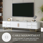 Meuble TV moderne de 65+ pouces avec rangement pour salon