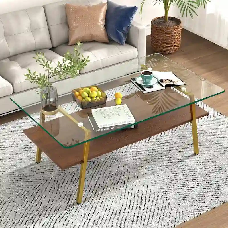 38,58 Table basse rectangulaire au design moderne