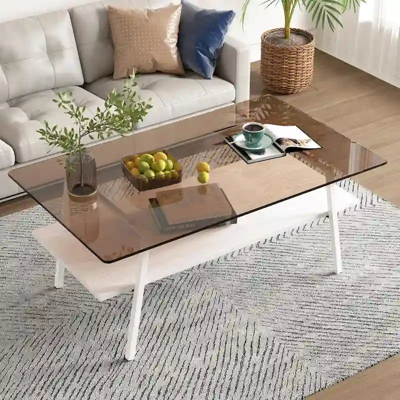 38,58 Table basse rectangulaire au design moderne