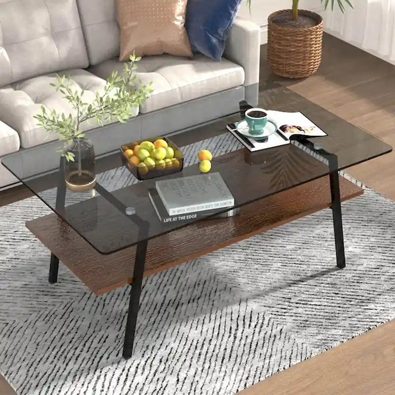 38,58 Table basse rectangulaire au design moderne