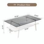 38,58 Table basse rectangulaire au design moderne