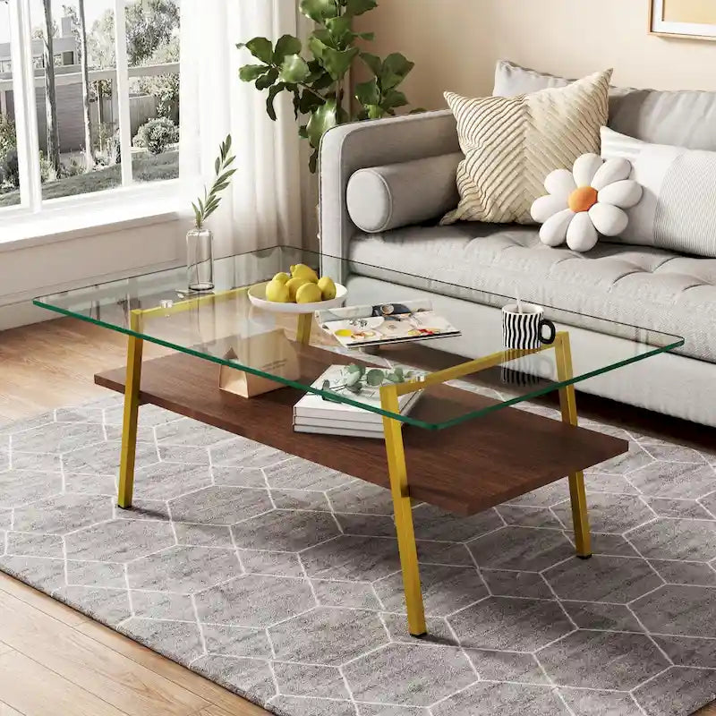 38,58 Table basse rectangulaire au design moderne