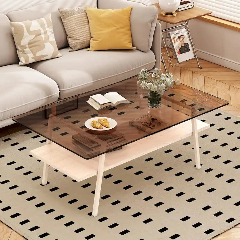 38,58 Table basse rectangulaire au design moderne