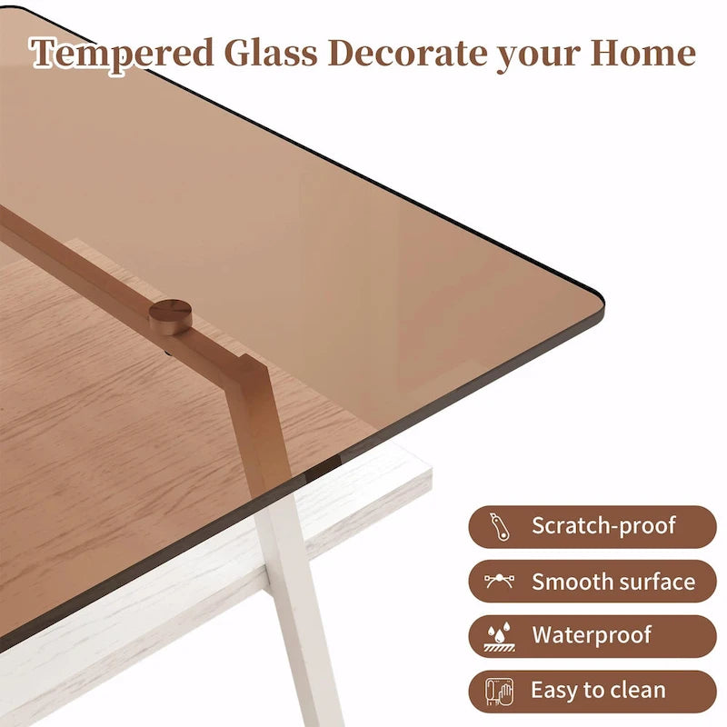 38,58 Table basse rectangulaire au design moderne