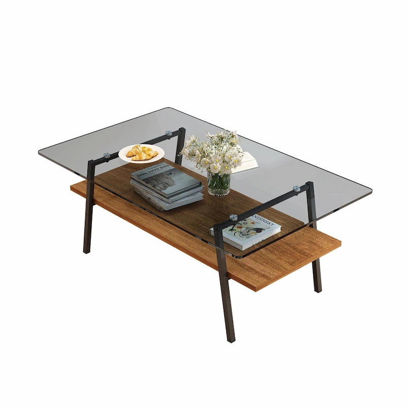 38,58 Table basse rectangulaire au design moderne