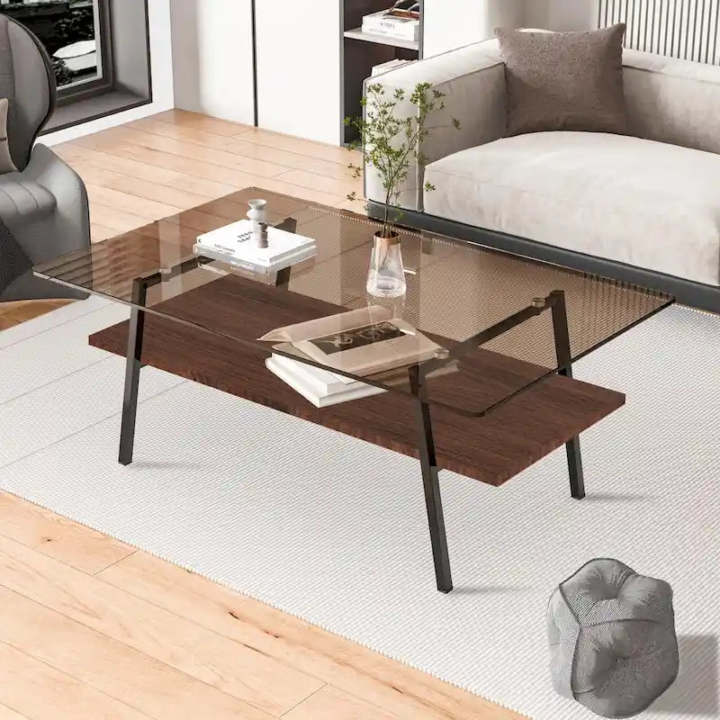 38,58 Table basse rectangulaire au design moderne