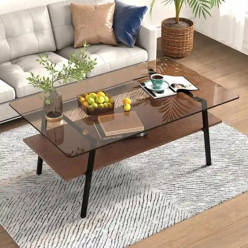 38,58 Table basse rectangulaire au design moderne
