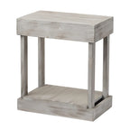 Table d'appoint rustique en bois massif pour canapé - 11 l x 26 H