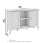 Meuble TV haut Mayfield 48W, console multimédia.