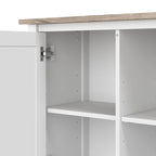 Meuble TV haut Mayfield 48W, console multimédia.
