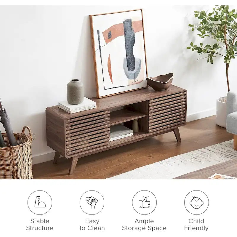 Meuble TV haut de style moderne du milieu du siècle Mopio Ensley 59