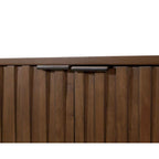 Console/Crédence moderne du milieu du siècle, console de bureau, crédence d'appoint, marron