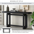 Console contemporaine avec plateau en bois et béton d'inspiration industrielle