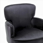 Fauteuil d'appoint tendance en velours US Pride Furniture avec pieds en métal doré