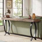 Table console de 70,87 pouces pour entrée, table de canapé étroite et longue derrière le canapé