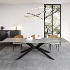Table à manger rectangulaire extensible en pierre frittée de 280 cm - 200 à 280 cm