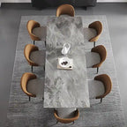 Table à manger rectangulaire extensible en pierre frittée de 280 cm - 200 à 280 cm