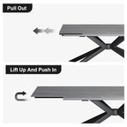 Table à manger rectangulaire extensible en pierre frittée de 280 cm - 200 à 280 cm