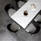 Table à manger rectangulaire extensible en pierre frittée de 280 cm - 200 à 280 cm