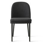 Chaise de salle à manger capitonnée en lin (lot de 2)