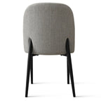 Chaise de salle à manger capitonnée en lin (lot de 2)
