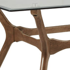 Table de salle à manger rectangulaire Nadine Mid-Century en noyer foncé par iNSPIRE Q Modern
